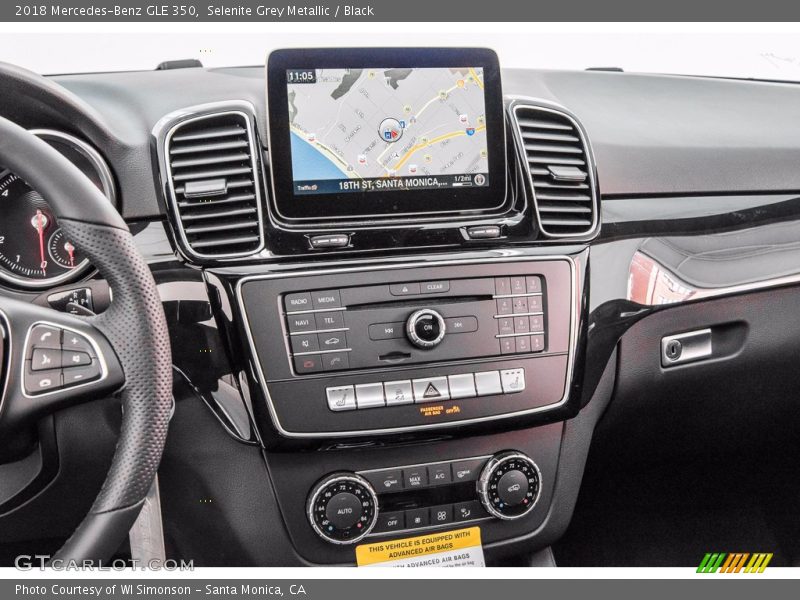 Selenite Grey Metallic / Black 2018 Mercedes-Benz GLE 350
