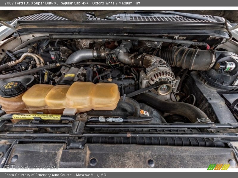 Oxford White / Medium Flint 2002 Ford F350 Super Duty XL Regular Cab 4x4