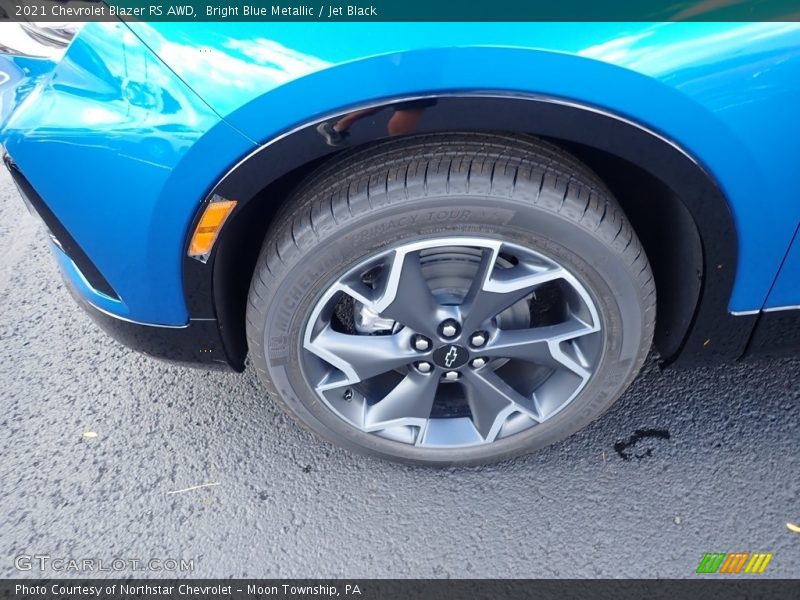 Bright Blue Metallic / Jet Black 2021 Chevrolet Blazer RS AWD
