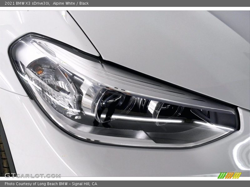 Alpine White / Black 2021 BMW X3 sDrive30i