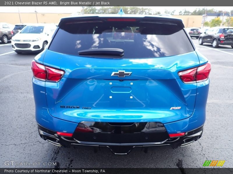 Bright Blue Metallic / Jet Black 2021 Chevrolet Blazer RS AWD