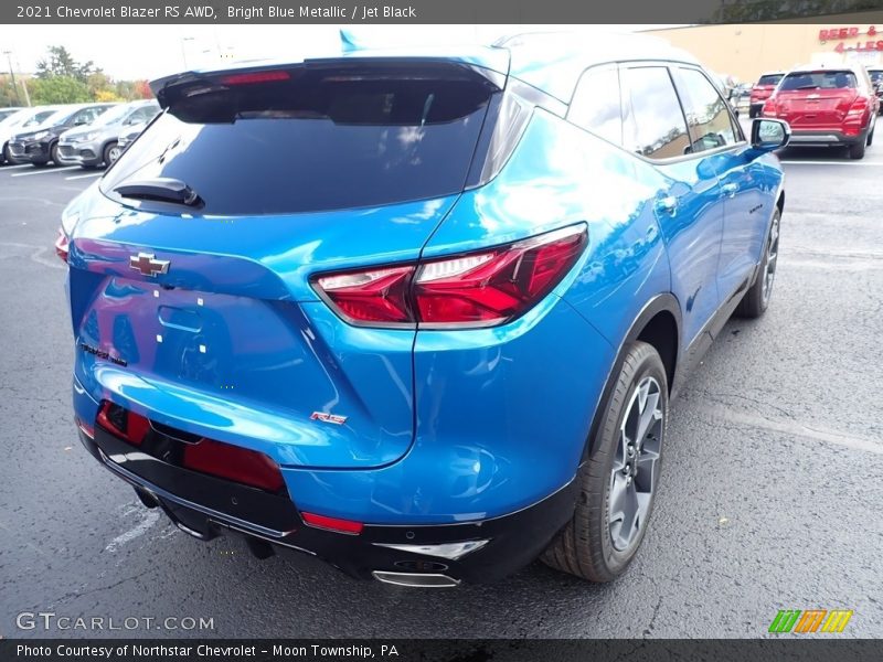 Bright Blue Metallic / Jet Black 2021 Chevrolet Blazer RS AWD