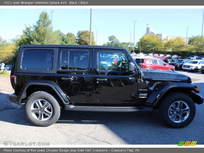 Black / Black 2021 Jeep Wrangler Unlimited Sahara 4x4