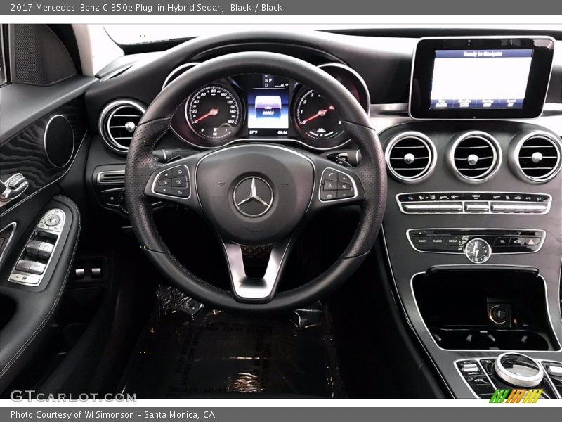 Black / Black 2017 Mercedes-Benz C 350e Plug-in Hybrid Sedan