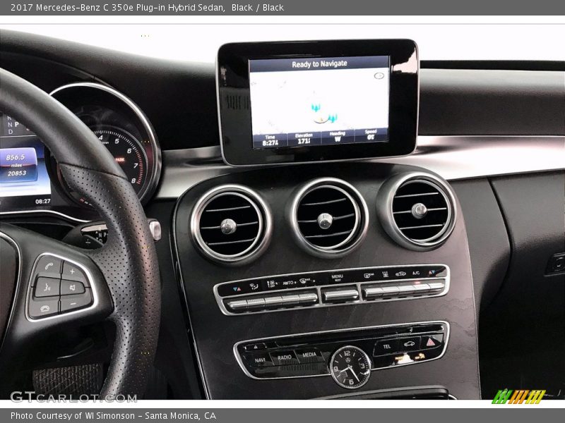 Black / Black 2017 Mercedes-Benz C 350e Plug-in Hybrid Sedan