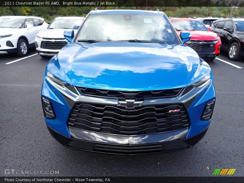 Bright Blue Metallic / Jet Black 2021 Chevrolet Blazer RS AWD