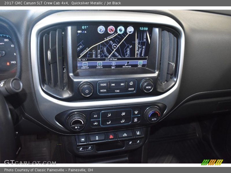 Quicksilver Metallic / Jet Black 2017 GMC Canyon SLT Crew Cab 4x4