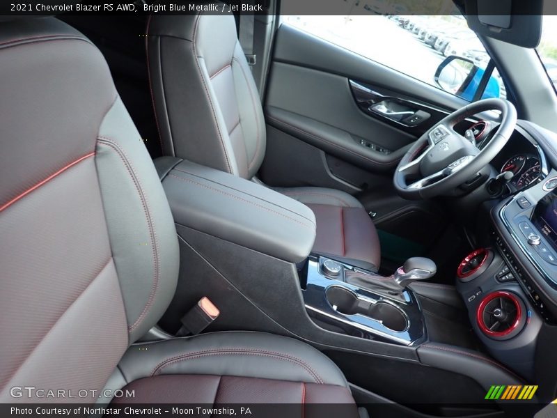 Bright Blue Metallic / Jet Black 2021 Chevrolet Blazer RS AWD