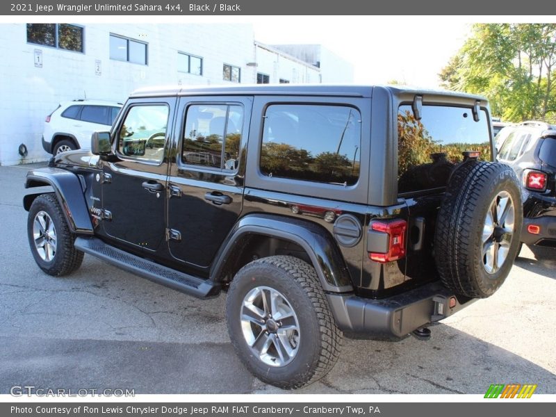 Black / Black 2021 Jeep Wrangler Unlimited Sahara 4x4