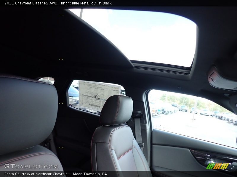 Bright Blue Metallic / Jet Black 2021 Chevrolet Blazer RS AWD
