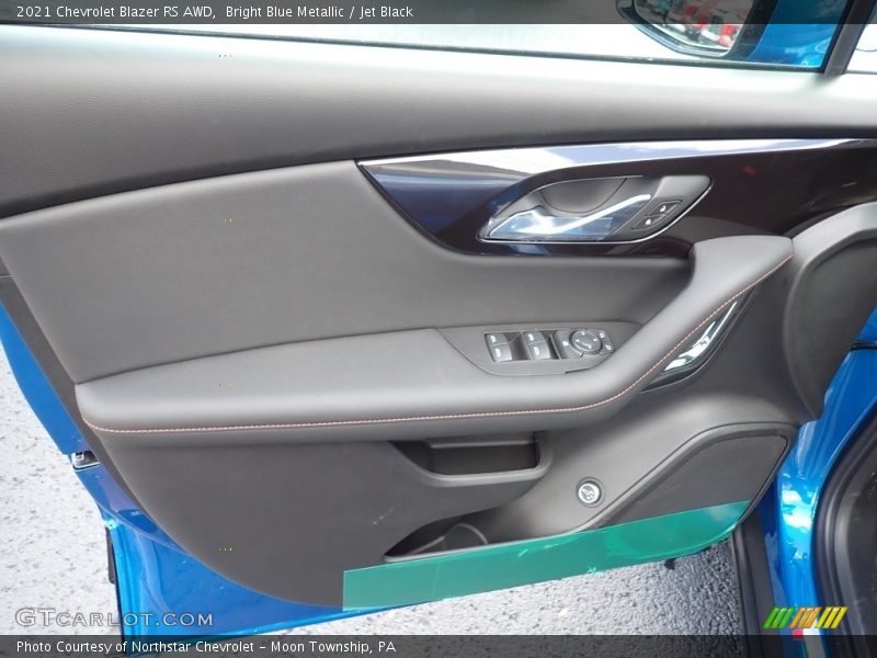 Bright Blue Metallic / Jet Black 2021 Chevrolet Blazer RS AWD