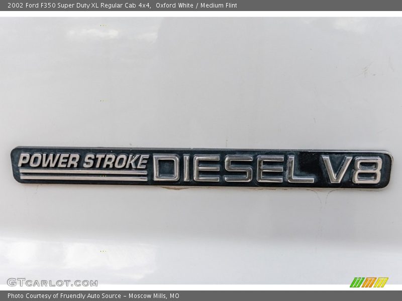 Oxford White / Medium Flint 2002 Ford F350 Super Duty XL Regular Cab 4x4