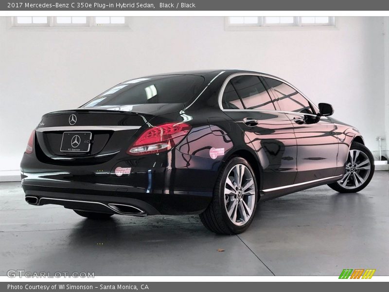 Black / Black 2017 Mercedes-Benz C 350e Plug-in Hybrid Sedan