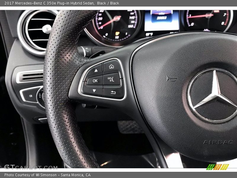 Black / Black 2017 Mercedes-Benz C 350e Plug-in Hybrid Sedan
