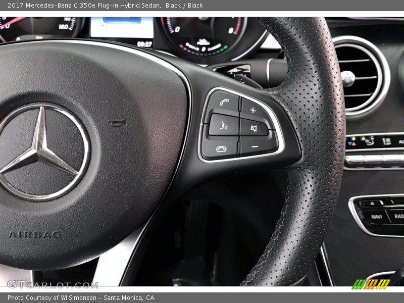 Black / Black 2017 Mercedes-Benz C 350e Plug-in Hybrid Sedan