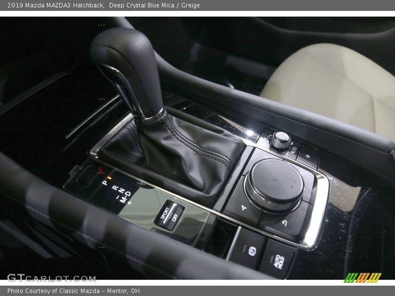 Deep Crystal Blue Mica / Greige 2019 Mazda MAZDA3 Hatchback