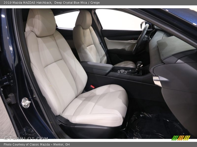 Deep Crystal Blue Mica / Greige 2019 Mazda MAZDA3 Hatchback