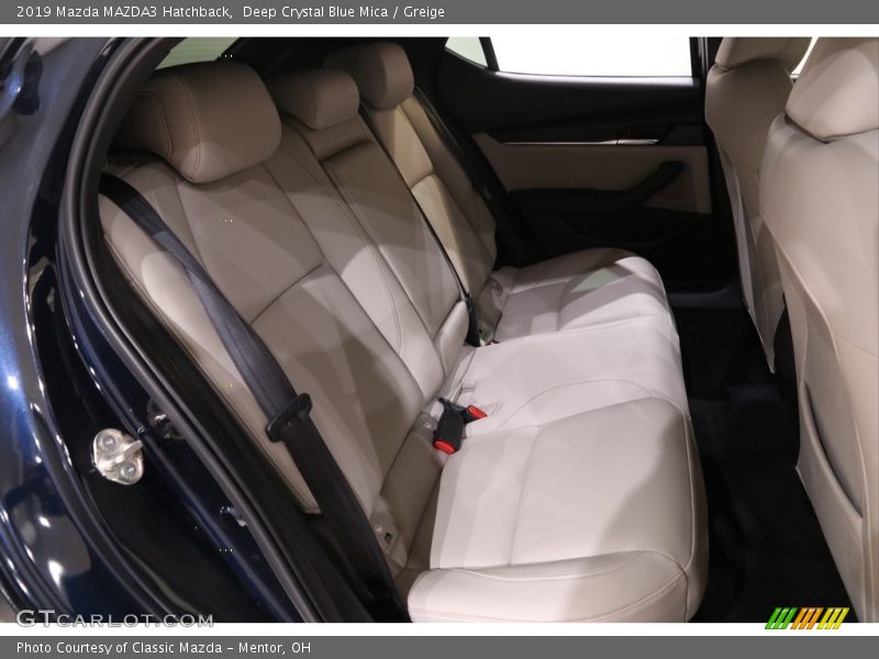 Deep Crystal Blue Mica / Greige 2019 Mazda MAZDA3 Hatchback