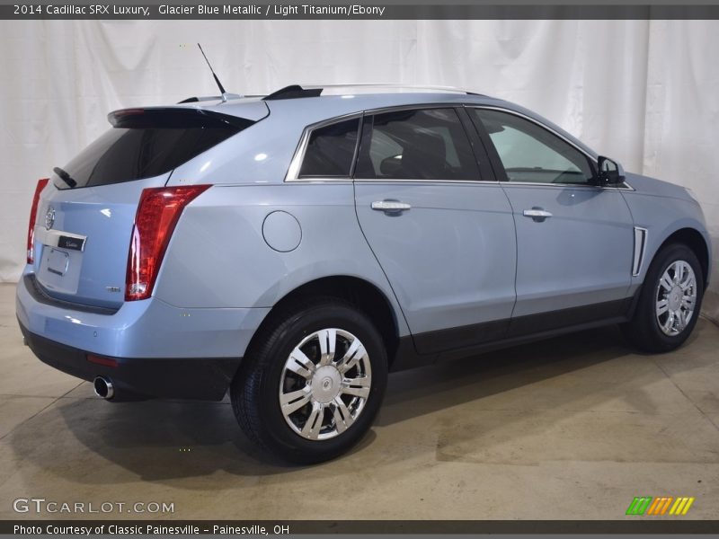 Glacier Blue Metallic / Light Titanium/Ebony 2014 Cadillac SRX Luxury