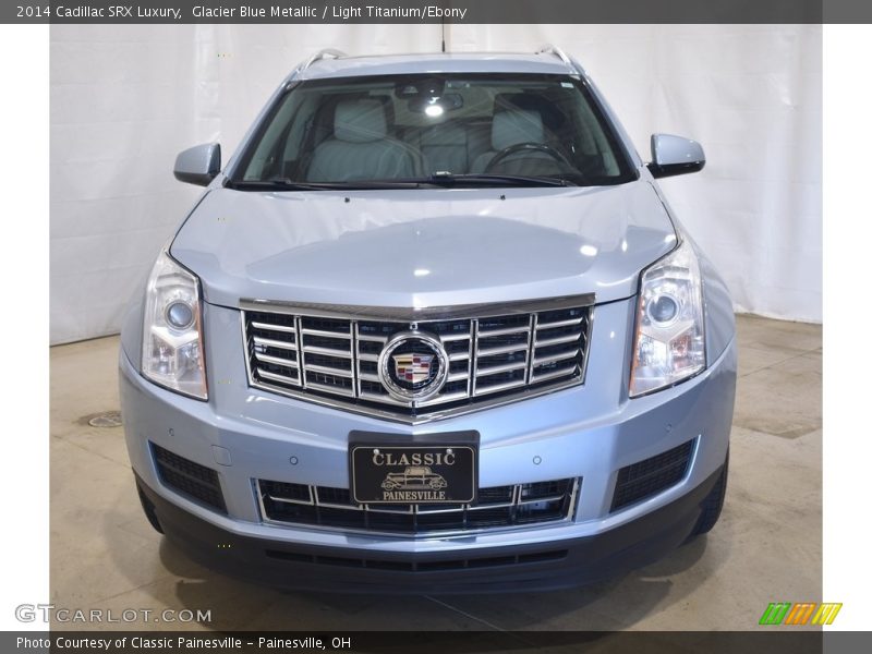 Glacier Blue Metallic / Light Titanium/Ebony 2014 Cadillac SRX Luxury