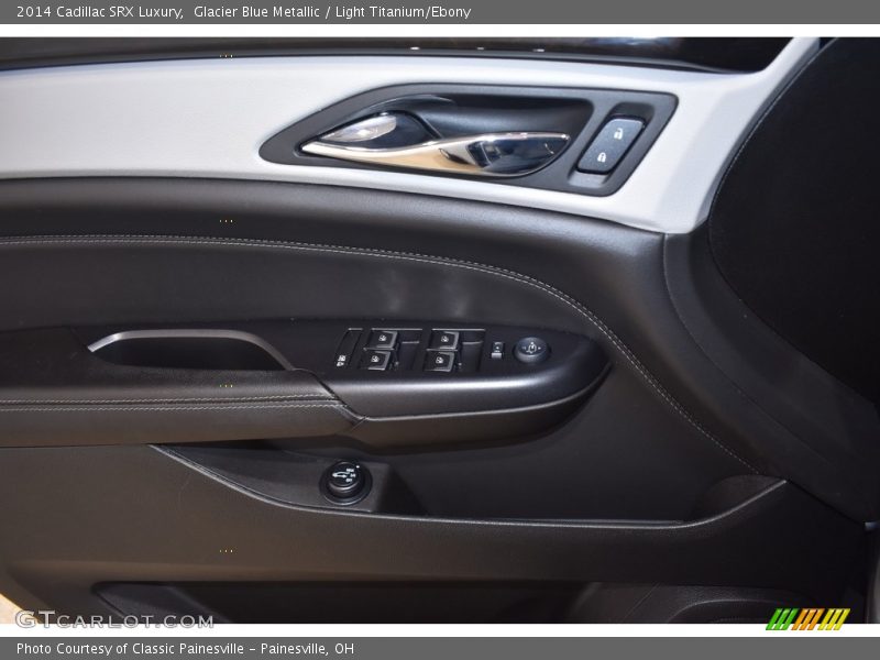 Glacier Blue Metallic / Light Titanium/Ebony 2014 Cadillac SRX Luxury