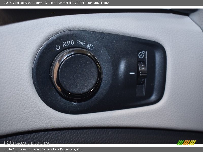 Glacier Blue Metallic / Light Titanium/Ebony 2014 Cadillac SRX Luxury