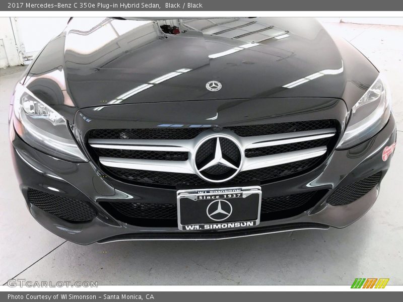 Black / Black 2017 Mercedes-Benz C 350e Plug-in Hybrid Sedan