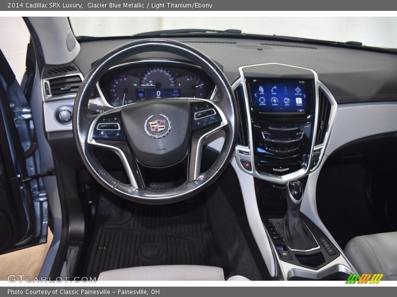 Glacier Blue Metallic / Light Titanium/Ebony 2014 Cadillac SRX Luxury