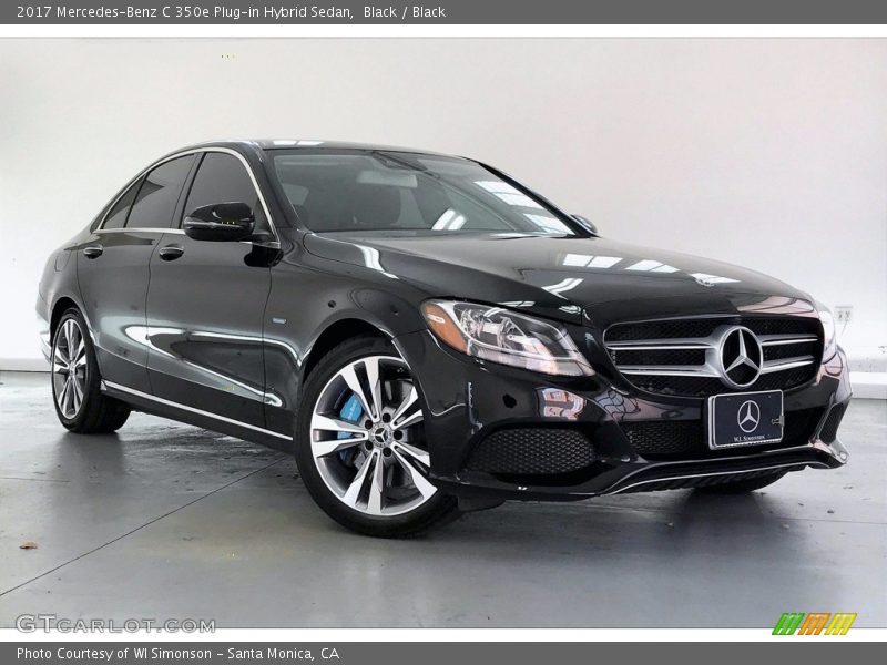 Black / Black 2017 Mercedes-Benz C 350e Plug-in Hybrid Sedan