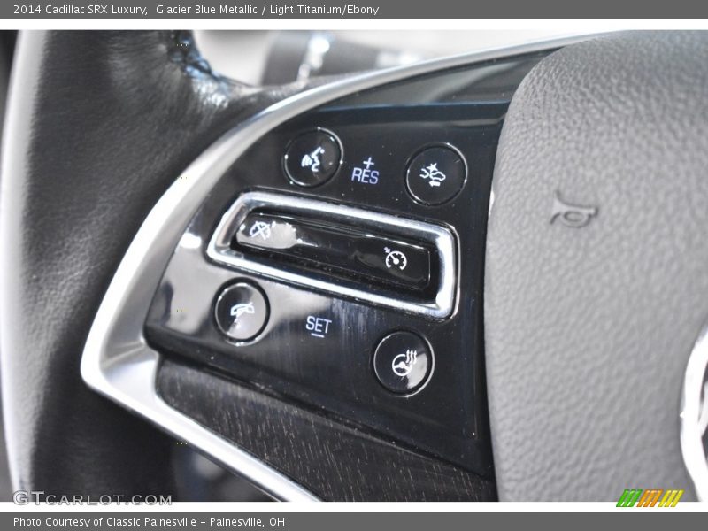 Glacier Blue Metallic / Light Titanium/Ebony 2014 Cadillac SRX Luxury