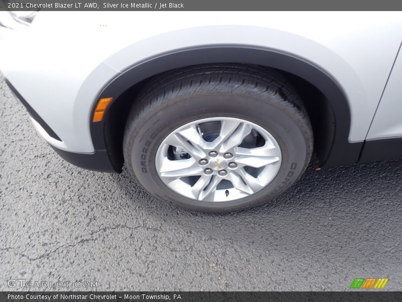 Silver Ice Metallic / Jet Black 2021 Chevrolet Blazer LT AWD