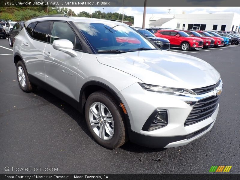 Silver Ice Metallic / Jet Black 2021 Chevrolet Blazer LT AWD