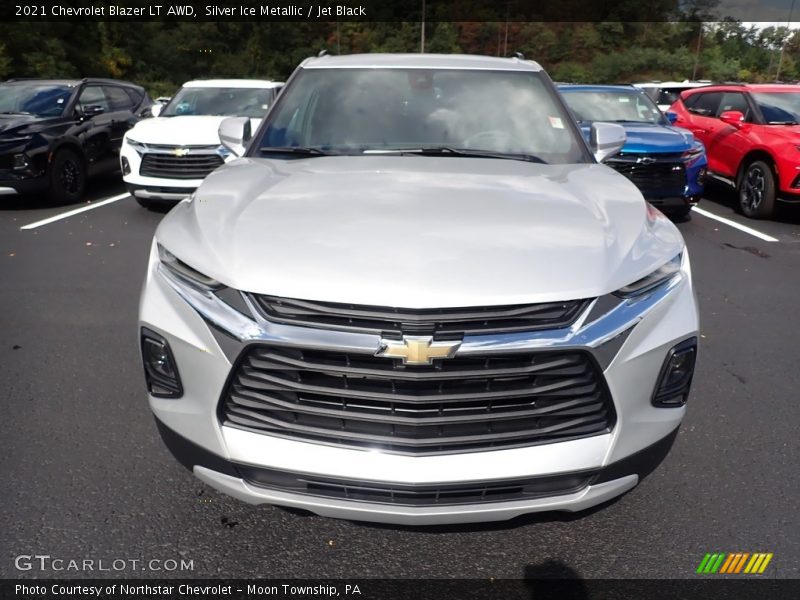 Silver Ice Metallic / Jet Black 2021 Chevrolet Blazer LT AWD