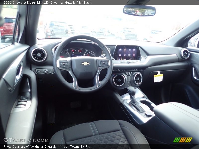 Silver Ice Metallic / Jet Black 2021 Chevrolet Blazer LT AWD