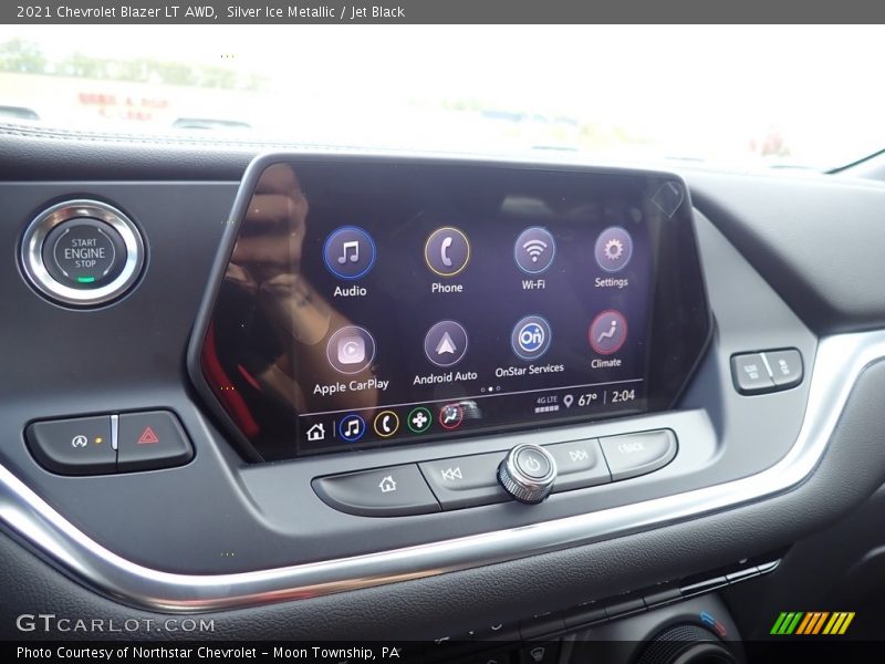 Silver Ice Metallic / Jet Black 2021 Chevrolet Blazer LT AWD