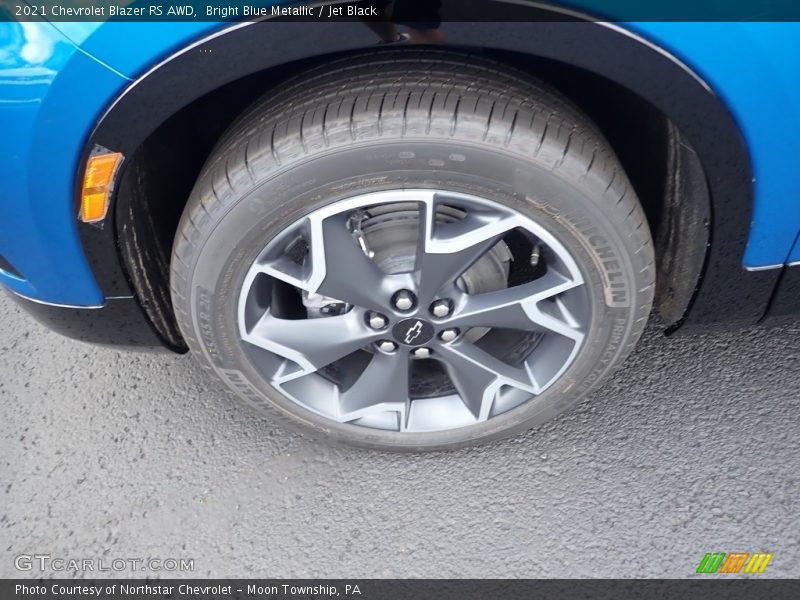Bright Blue Metallic / Jet Black 2021 Chevrolet Blazer RS AWD