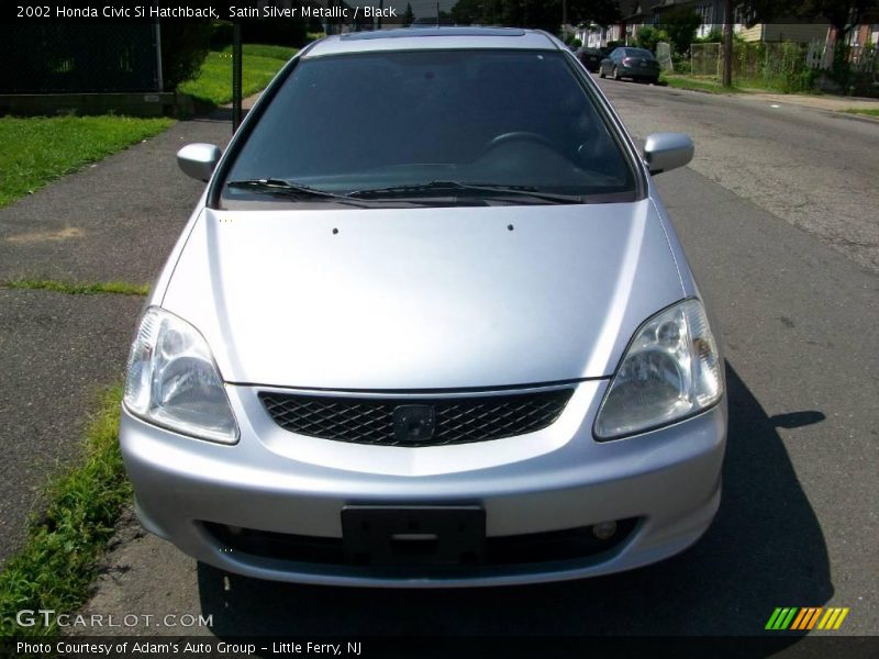 Satin Silver Metallic / Black 2002 Honda Civic Si Hatchback