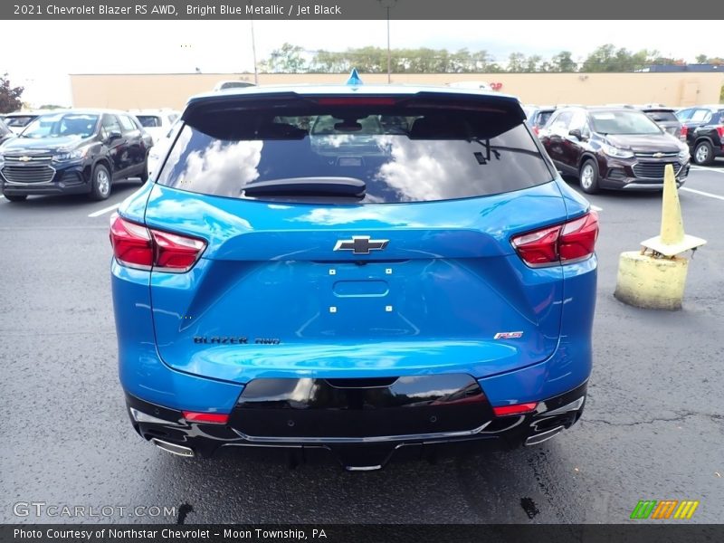 Bright Blue Metallic / Jet Black 2021 Chevrolet Blazer RS AWD