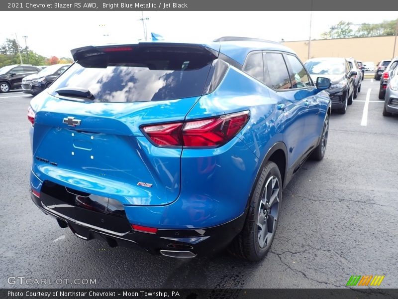 Bright Blue Metallic / Jet Black 2021 Chevrolet Blazer RS AWD
