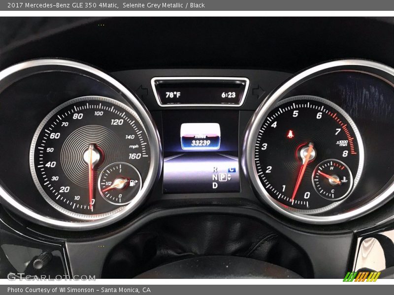 Selenite Grey Metallic / Black 2017 Mercedes-Benz GLE 350 4Matic