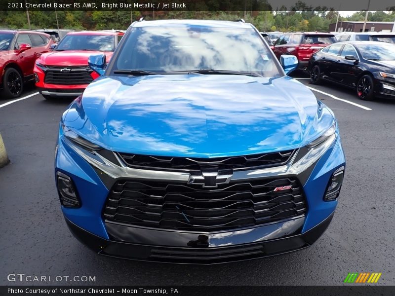 Bright Blue Metallic / Jet Black 2021 Chevrolet Blazer RS AWD