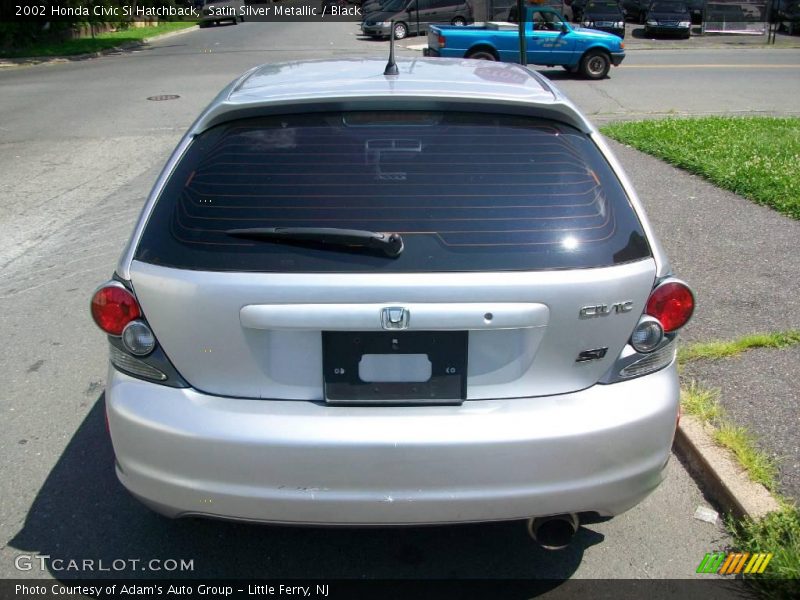 Satin Silver Metallic / Black 2002 Honda Civic Si Hatchback