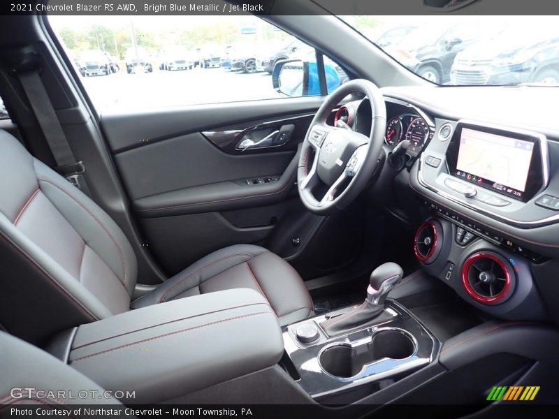 Bright Blue Metallic / Jet Black 2021 Chevrolet Blazer RS AWD