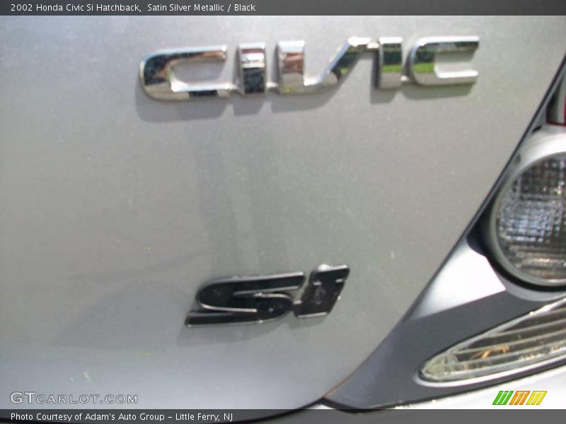 Satin Silver Metallic / Black 2002 Honda Civic Si Hatchback