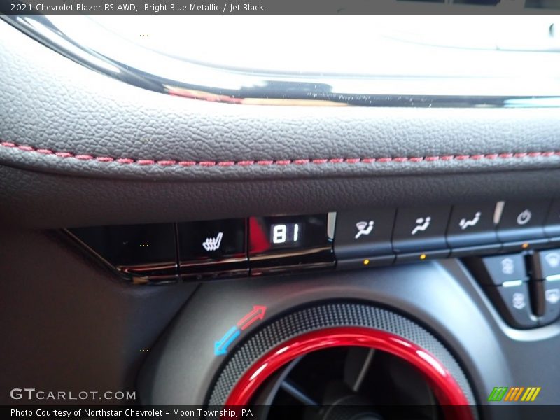 Bright Blue Metallic / Jet Black 2021 Chevrolet Blazer RS AWD