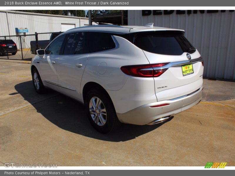 White Frost Tricoat / Dark Galvanized 2018 Buick Enclave Essence AWD