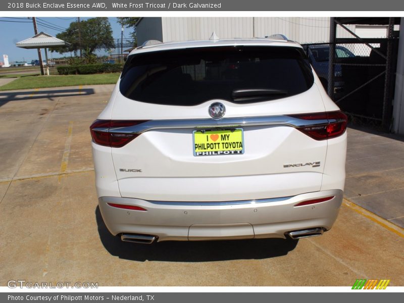 White Frost Tricoat / Dark Galvanized 2018 Buick Enclave Essence AWD