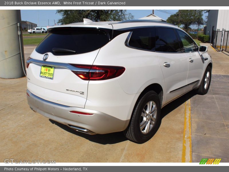 White Frost Tricoat / Dark Galvanized 2018 Buick Enclave Essence AWD