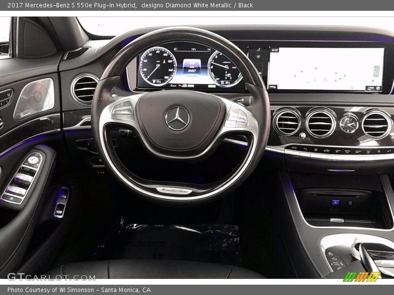 designo Diamond White Metallic / Black 2017 Mercedes-Benz S 550e Plug-In Hybrid