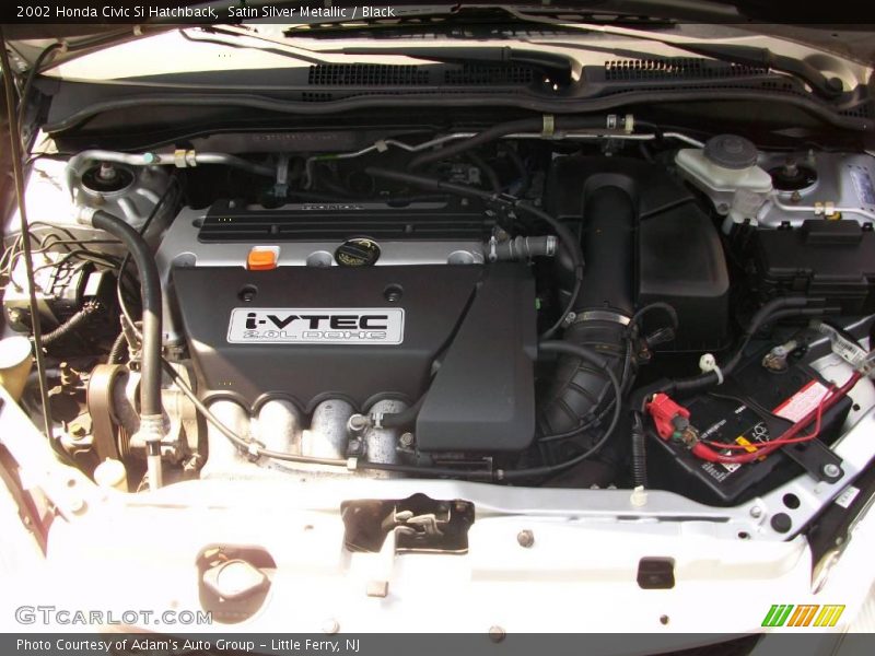 Satin Silver Metallic / Black 2002 Honda Civic Si Hatchback